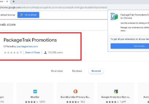 Remove PackageTrak Ad Offers