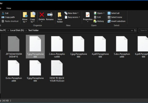 Eliminar .Persephone666 virus de extensión
