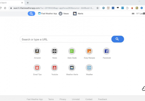 Remove Quick Weather Search redirect