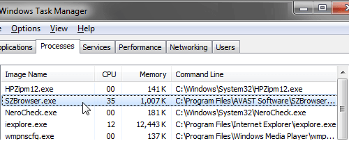 How to remove SZBrowser