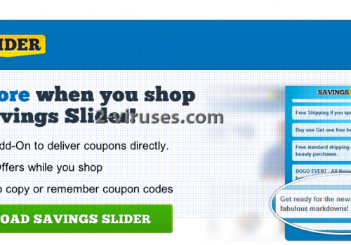 Remove Savings Slider