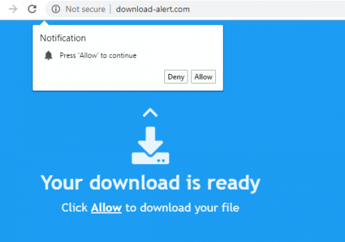 Remove download-alert.com push notifications