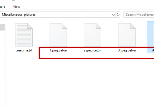 Remove .Cetori file virus