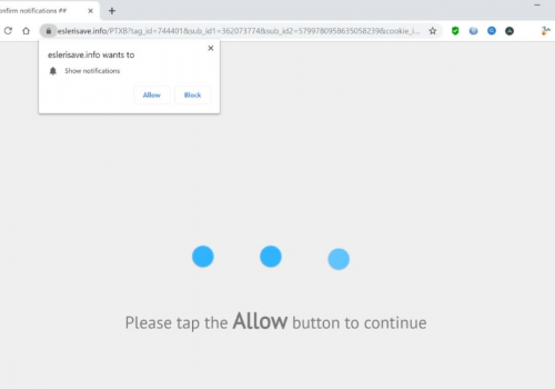 Remove Eslerisave.info pop-up ads