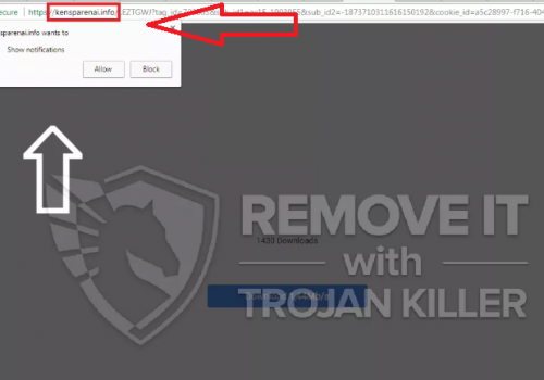 Remove Kensparenai.info pop-up ads