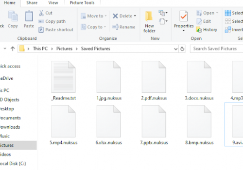 Nuksus ransomware Instrucciones de eliminación