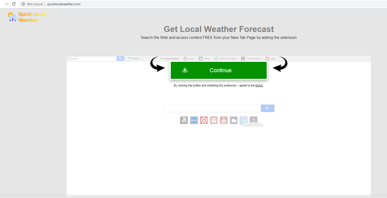 Quick Local Weather Virus