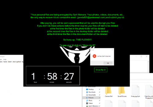 Eliminar Syrk Ransomware archivos bloqueados