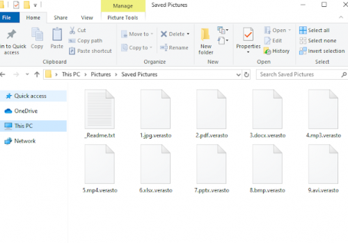 Eliminar .Verasto file virus