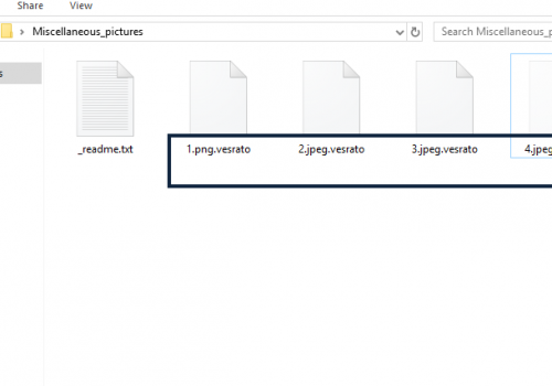 Eliminar .Vesrato file virus
