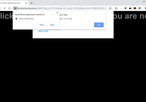 How to remove Tonsharrensinjust.pro