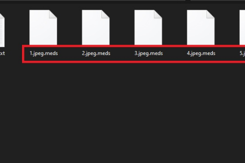 Eliminar .meds extension virus