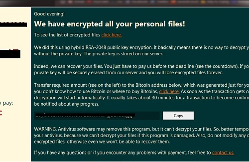 Eliminar shade8 ransomware