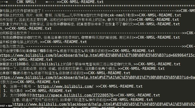 CXK-NMSL ransomware