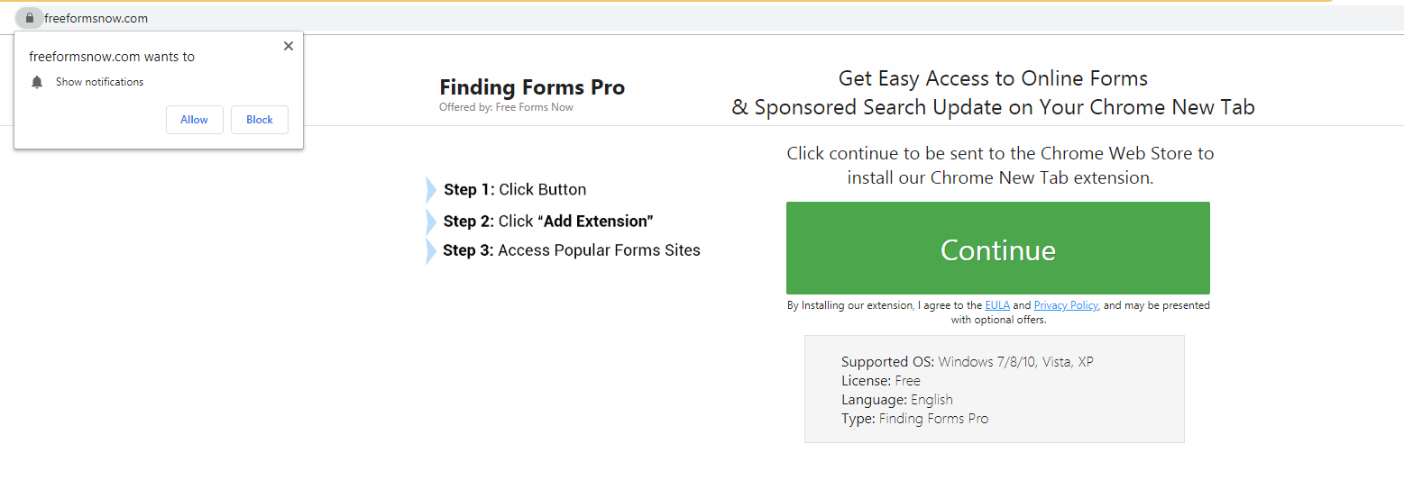 Finding Forms Pro Tab