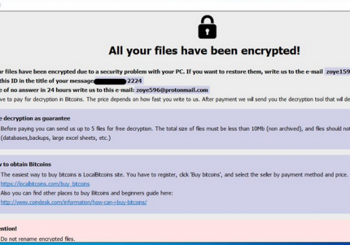 Eliminar InfoDot file ransomware