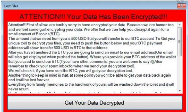 Lost Files ransomware