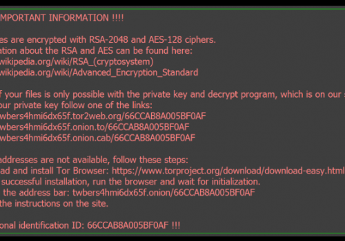 Eliminar .One file ransomware