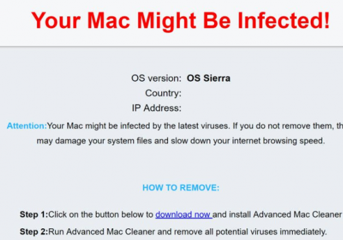 Remove Your Mac OS Might Be Infected