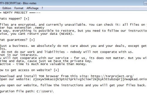 Eliminar .nemty files