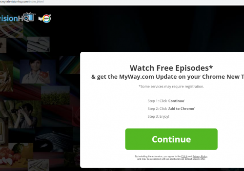 Remove MyTelevisionHQ New Tab