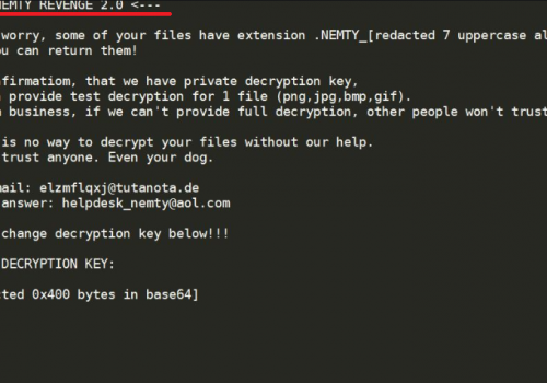 Remove Nemty Revenge 2.0 ransomware