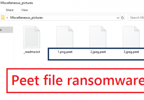 Eliminar .Peet file ransomware