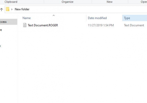 Eliminar .ROGER file ransomware