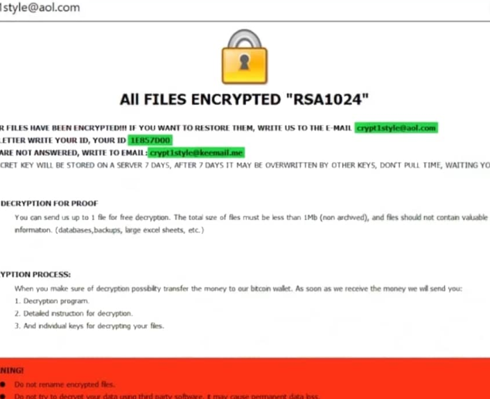 Rsacrypt ransomware