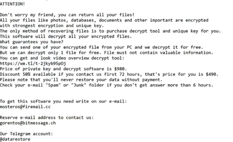 Snatch file ransomware