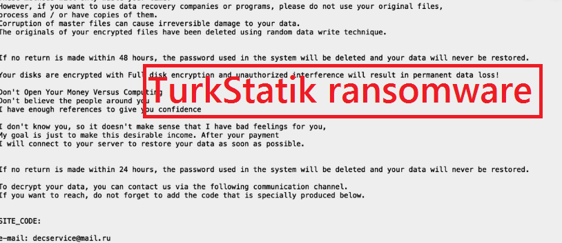 TurkStatik ransomware