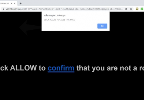 Remove Valentreport.info pop-up ads