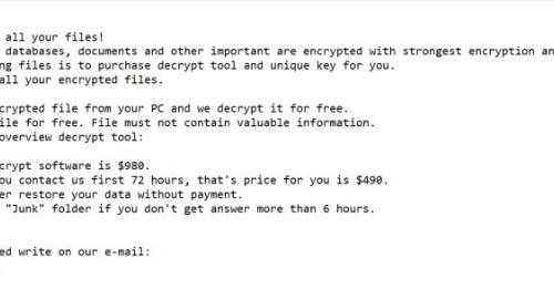 Eliminar Datarestorehelp@firemail.cc ransomware
