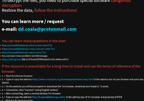 Eliminar .danger files ransomware