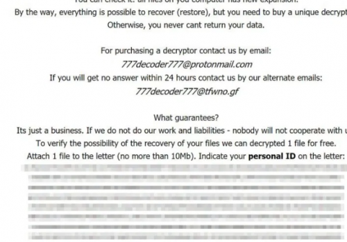 Quitar 777decoder777 Virus