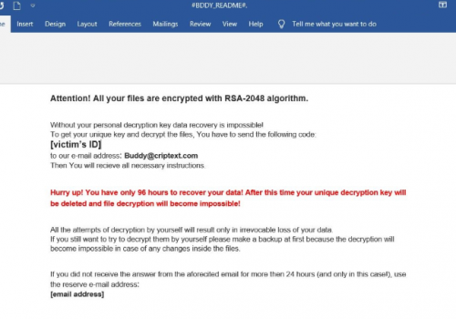 Cómo quitar BDDY ransomware
