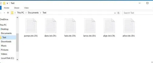 Eliminar .CR1 files ransomware