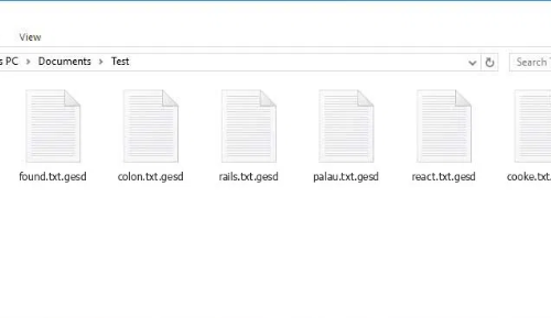 Eliminar .GESD extension ransomware