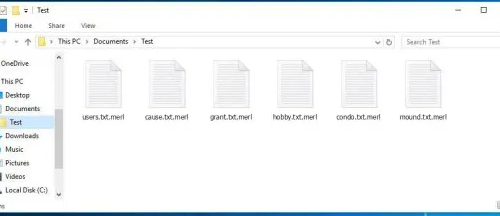 Eliminar .Merl file ransomware