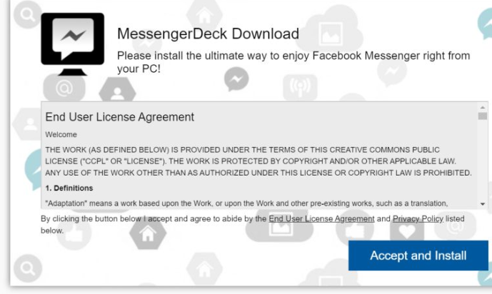 MessengerDeck adware