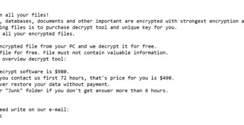 Quitar .Redl extension Ransomware