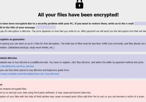 Eliminar .Caley files ransomware