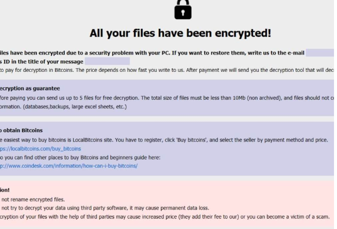 Caley files ransomware