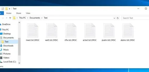 Eliminar .DRSC files ransomware