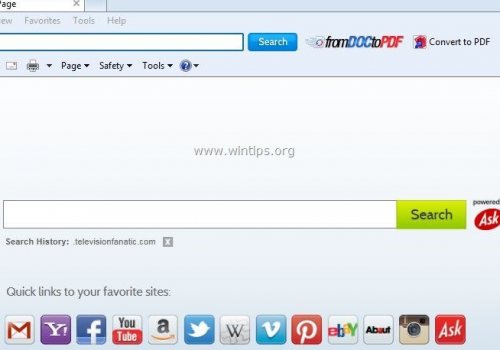 Formas de eliminar From Doc to PDF Toolbar