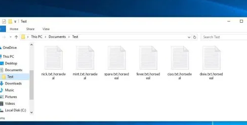 Quitar .Horsedeal file ransomware