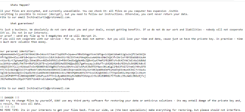 Inchin ransomware