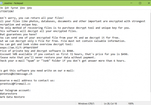 Quitar Mark ransomware