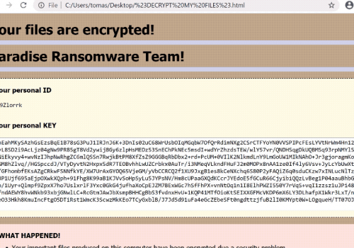 Quitar PRT ransomware