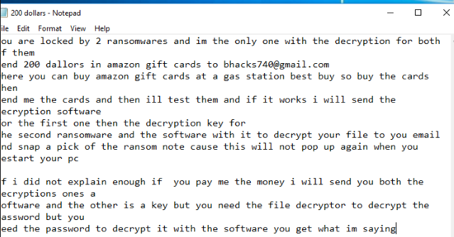 Bhacks ransomware